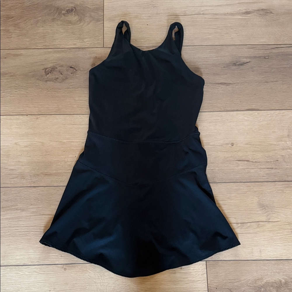 NWOT JoyLab - Women's Scallop Detail Black ActiveDress - Picture 4 of 7